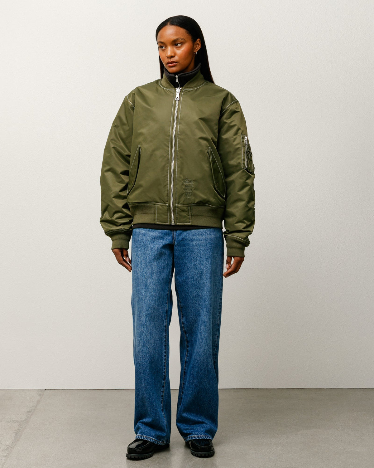 BUILT REVERSIBLE BOMBER JACKET